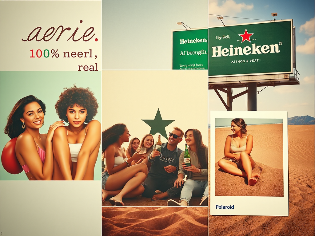 Brand Anti-AI Stance: Aerie, Heineken & Polaroid Go Human-First